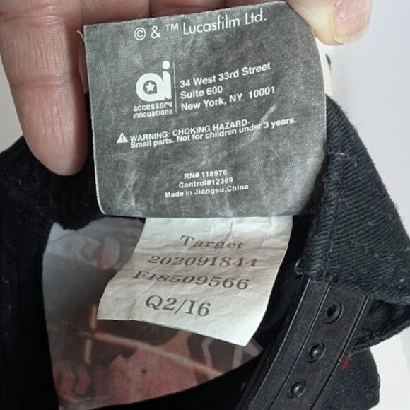 Star Wars Crush The Resistance Adjustable SnapBack Ball Cap Hat Black One Size - Picture 9 of 9